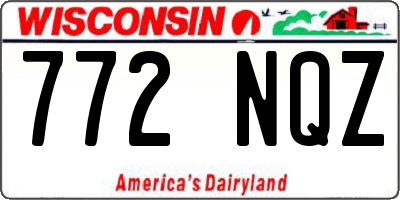 WI license plate 772NQZ