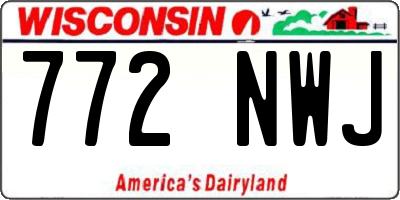 WI license plate 772NWJ
