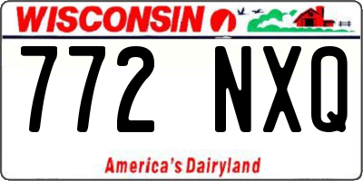 WI license plate 772NXQ