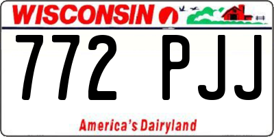 WI license plate 772PJJ