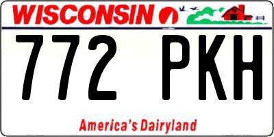 WI license plate 772PKH