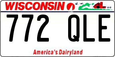 WI license plate 772QLE