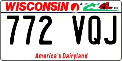 WI license plate 772VQJ