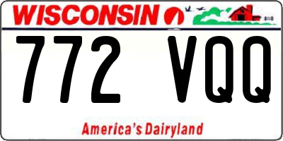 WI license plate 772VQQ