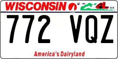WI license plate 772VQZ