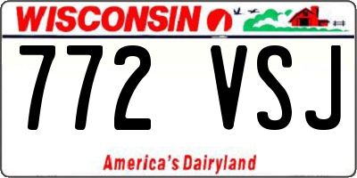 WI license plate 772VSJ