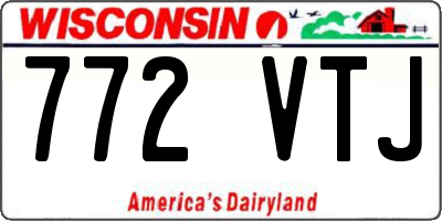 WI license plate 772VTJ