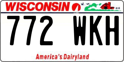 WI license plate 772WKH