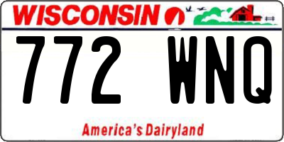 WI license plate 772WNQ
