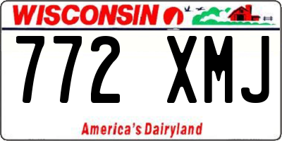WI license plate 772XMJ