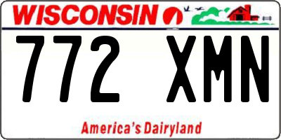 WI license plate 772XMN