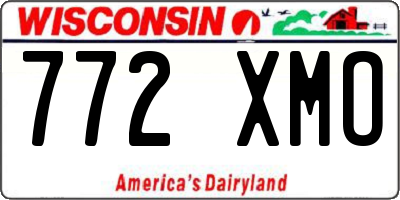 WI license plate 772XMO