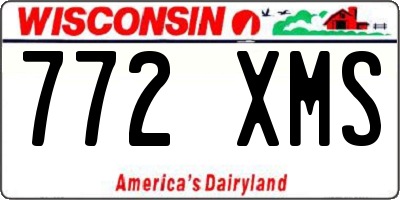 WI license plate 772XMS