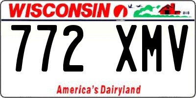 WI license plate 772XMV