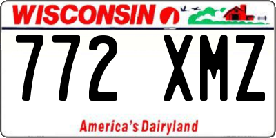 WI license plate 772XMZ