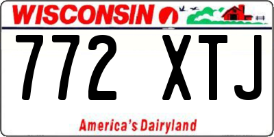 WI license plate 772XTJ