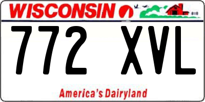 WI license plate 772XVL