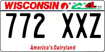 WI license plate 772XXZ