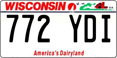 WI license plate 772YDI