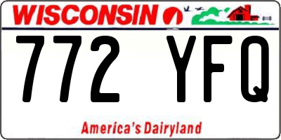 WI license plate 772YFQ