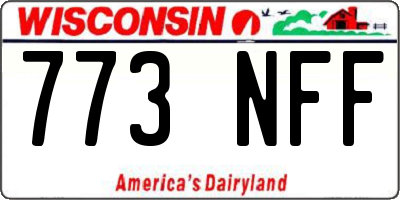 WI license plate 773NFF