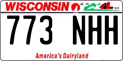 WI license plate 773NHH