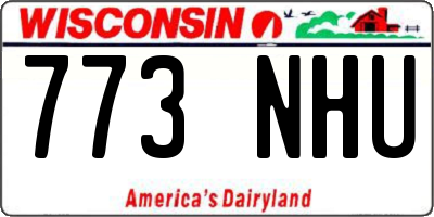 WI license plate 773NHU