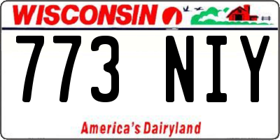 WI license plate 773NIY