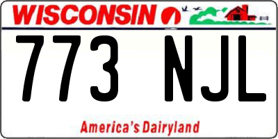 WI license plate 773NJL