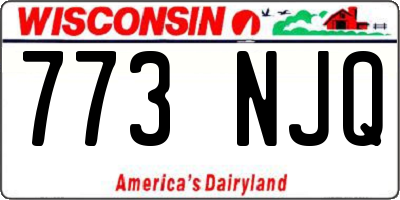 WI license plate 773NJQ