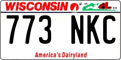 WI license plate 773NKC