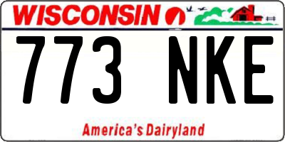 WI license plate 773NKE