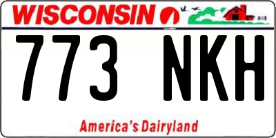 WI license plate 773NKH