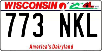 WI license plate 773NKL