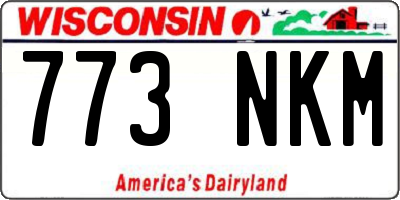 WI license plate 773NKM