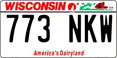 WI license plate 773NKW