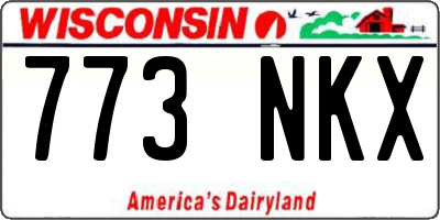 WI license plate 773NKX