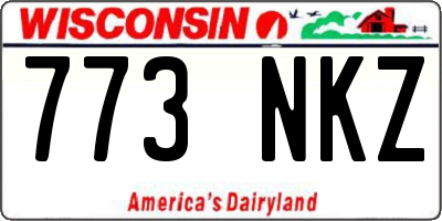 WI license plate 773NKZ
