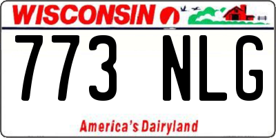 WI license plate 773NLG
