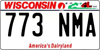 WI license plate 773NMA