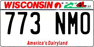 WI license plate 773NMO