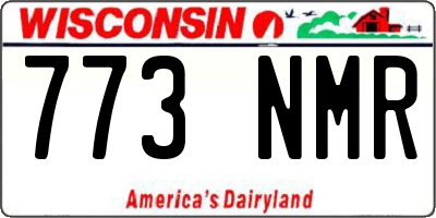 WI license plate 773NMR