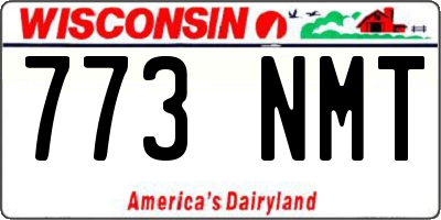 WI license plate 773NMT