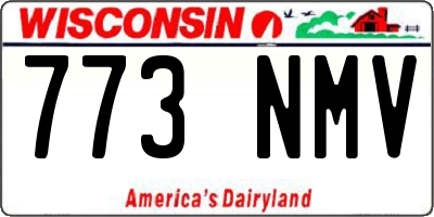 WI license plate 773NMV