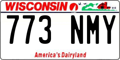 WI license plate 773NMY