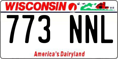 WI license plate 773NNL