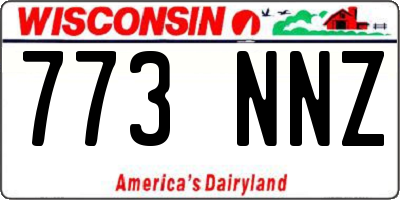 WI license plate 773NNZ