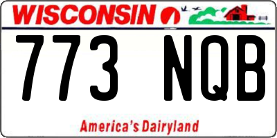 WI license plate 773NQB