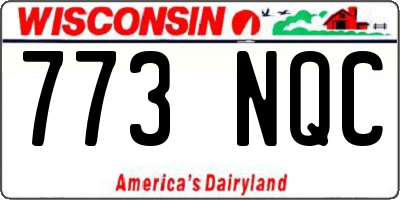 WI license plate 773NQC