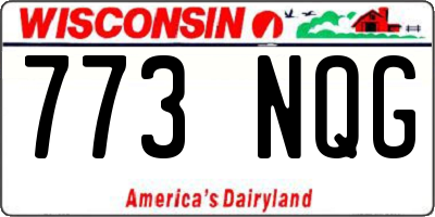 WI license plate 773NQG